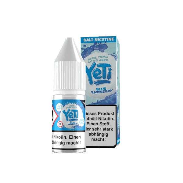 Yeti - 10ml Nikotinsalz Liquid - Blue Raspberry