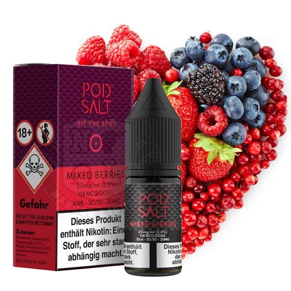 PodSalt - Mixed Berries - 10ml Nikotinsalz-Liquid