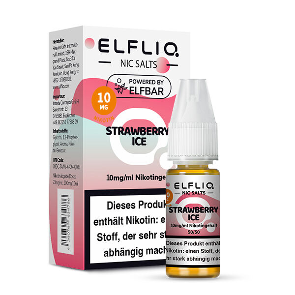Elfliq Strawberry Ice - 10ml Nikotinsalz-Liquid