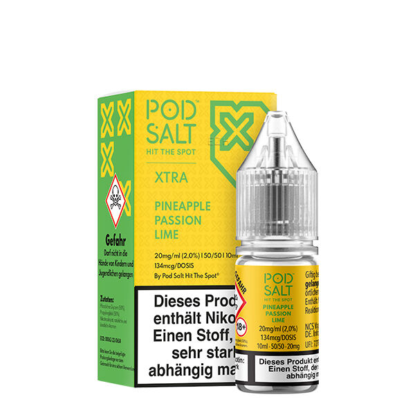 PodSalt - Xtra Pineapple Passion Lime - 10ml Nikotinsalz-Liquid