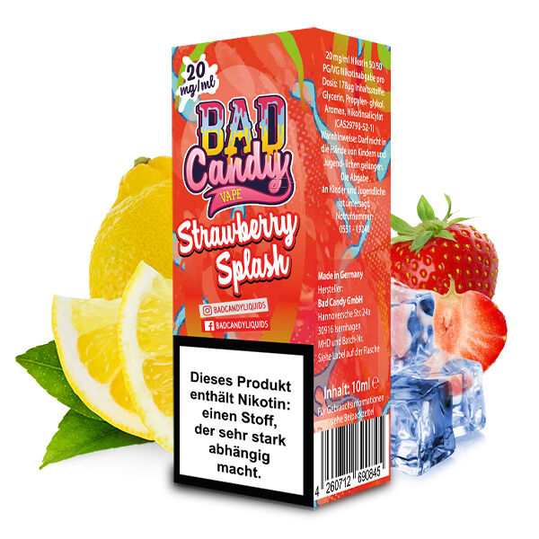 Strawberry Splash - 10ml Nikotinsalz-Liquid