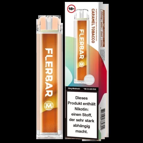 Flerbar Einweg E-Zigarette - Caramel Tobacco 20mg/ml