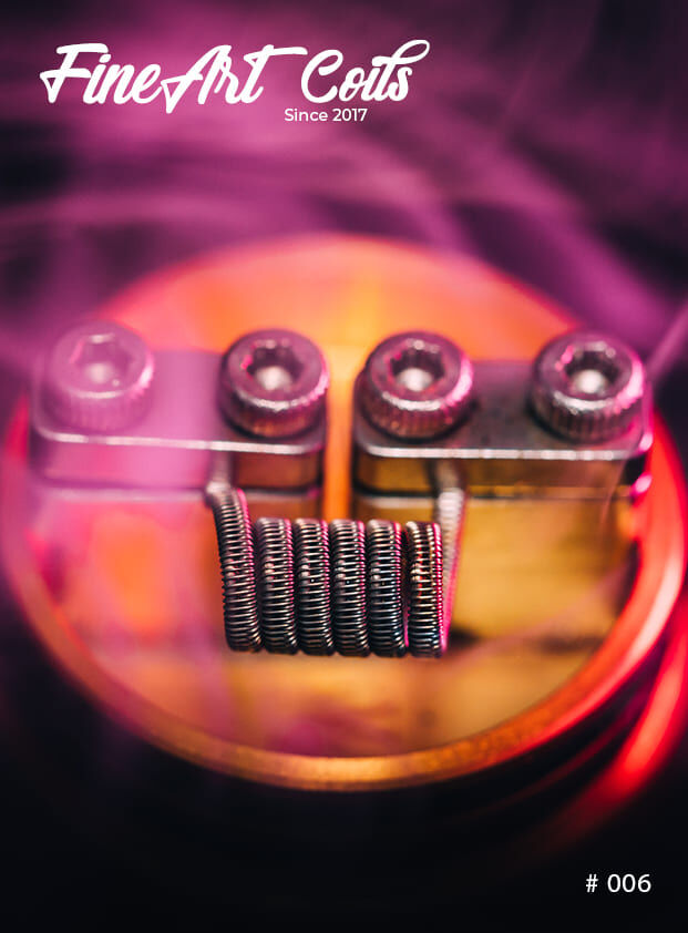 FineArtCoils - 006 - Half Staggered Fused Clapton