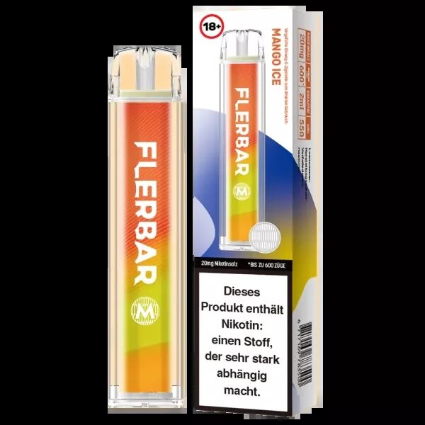 Flerbar Einweg E-Zigarette - Mango Ice 20mg/ml