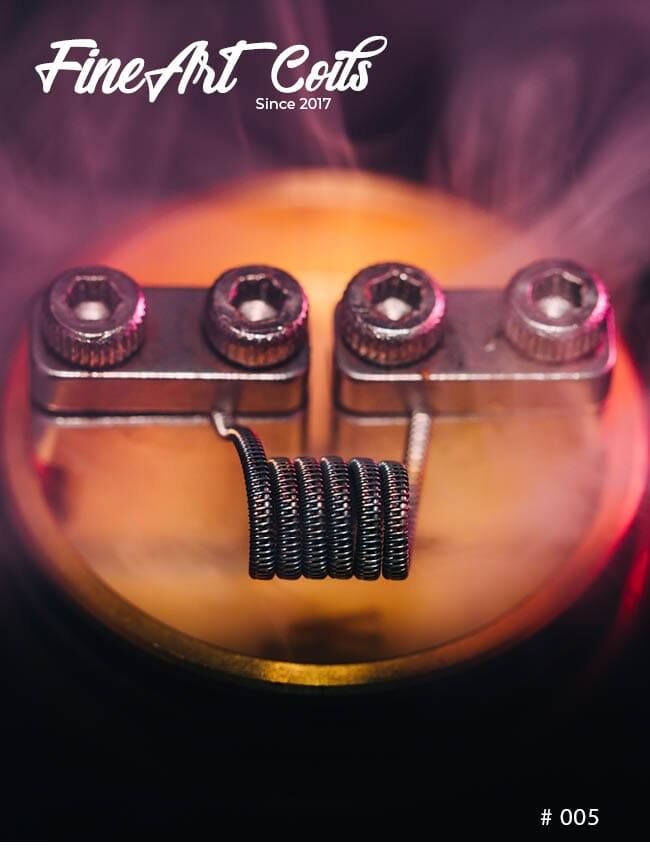 FineArtCoils - 005 - Half Staggered Fused Clapton