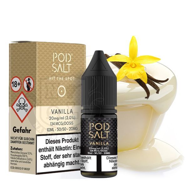 PodSalt - Vanilla - 10ml Nikotinsalz-Liquid