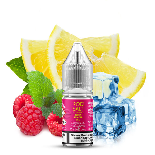 PodSalt - Xtra Berry Lemon Ice - 10ml Nikotinsalz-Liquid