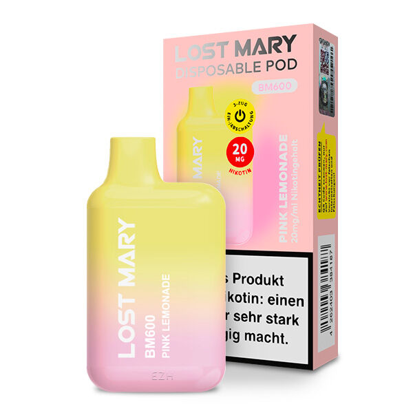 Lost Mary - BM600 CP Einweg E-Zigarette - Pink Lemonade 20mg/ml