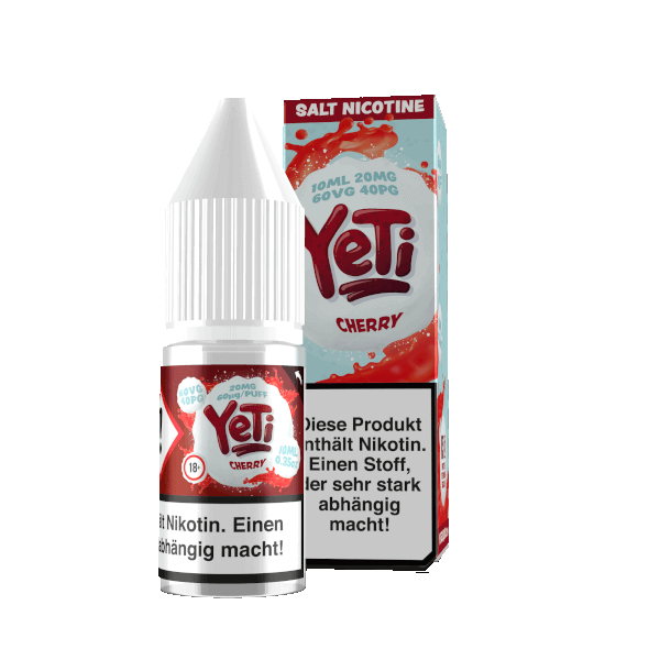 Yeti - 10ml Nikotinsalz Liquid - Cherry