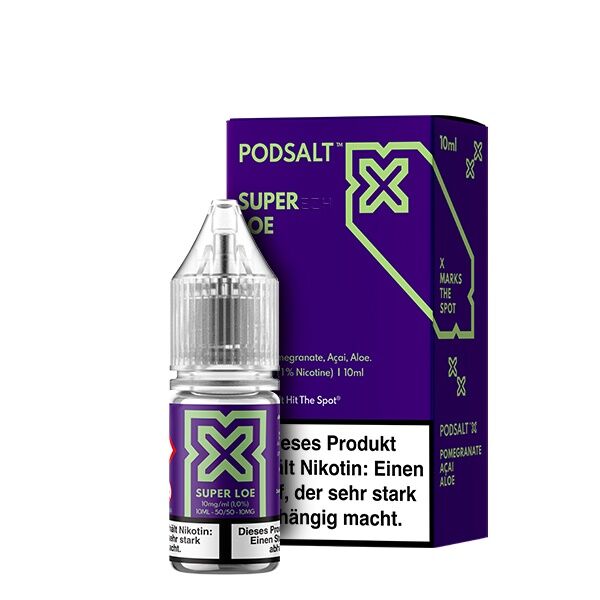 PodSalt - X Super Loe - 10ml Nikotinsalz-Liquid