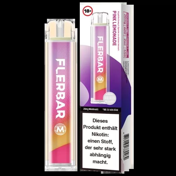 Flerbar Einweg E-Zigarette - Pink Lemonade 20mg/ml