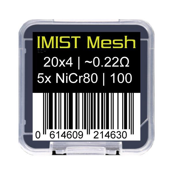 5x IMIST Simurg MTL Prebuilt Ni80 Mesh 100 Mesh-Streifen