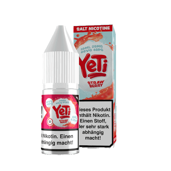 Yeti - 10ml Nikotinsalz Liquid - Strawberry
